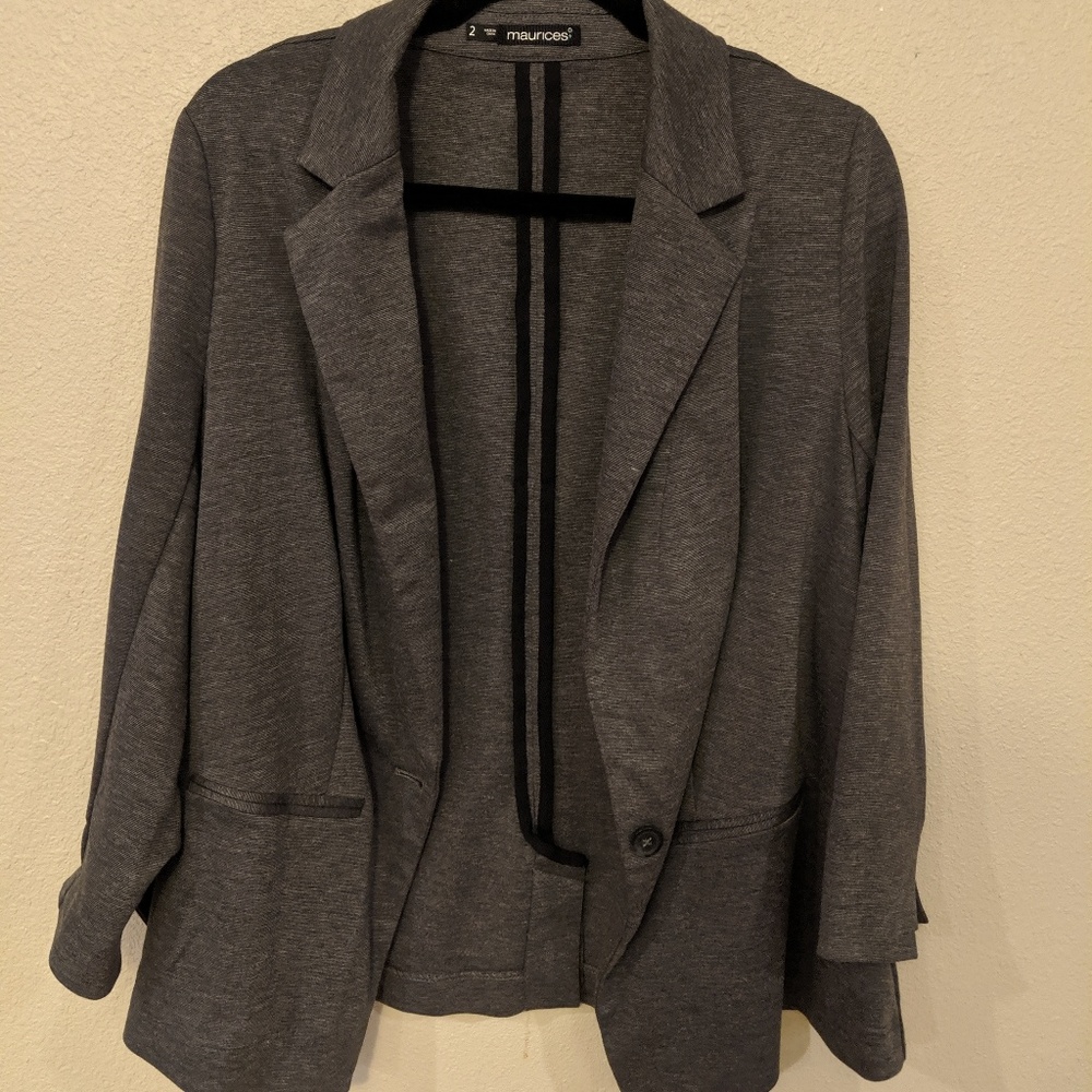 Gray blazer